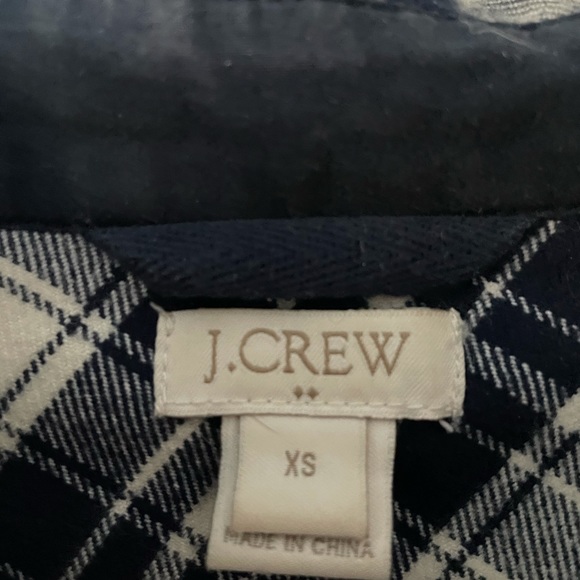 J Crew Quarter Zip Flannel - Picture 3 of 3